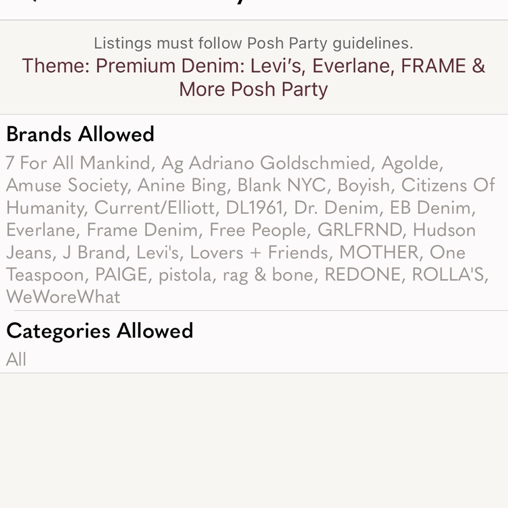 HOSTING THE PREMIUM DENIM POSH PARTY ๐ - Picture 2 of 2